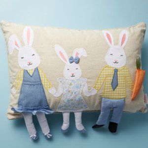 Isaac Mizrahi 24 inch rabbit pillow - linen blend